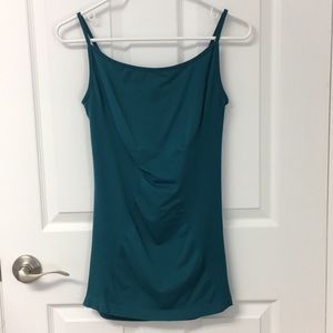 Bisou Bisou Size M Ribbed Camisoles Deep Green